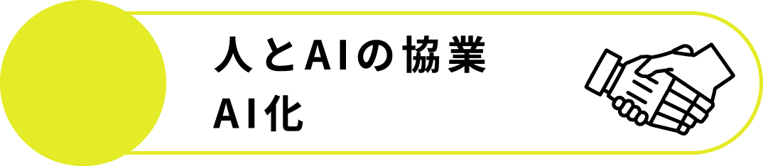 人とAIの協業　AI化