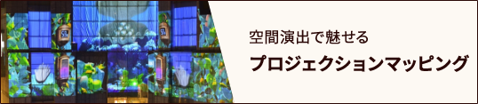 空間演出で魅せるプロジェクションマッピング